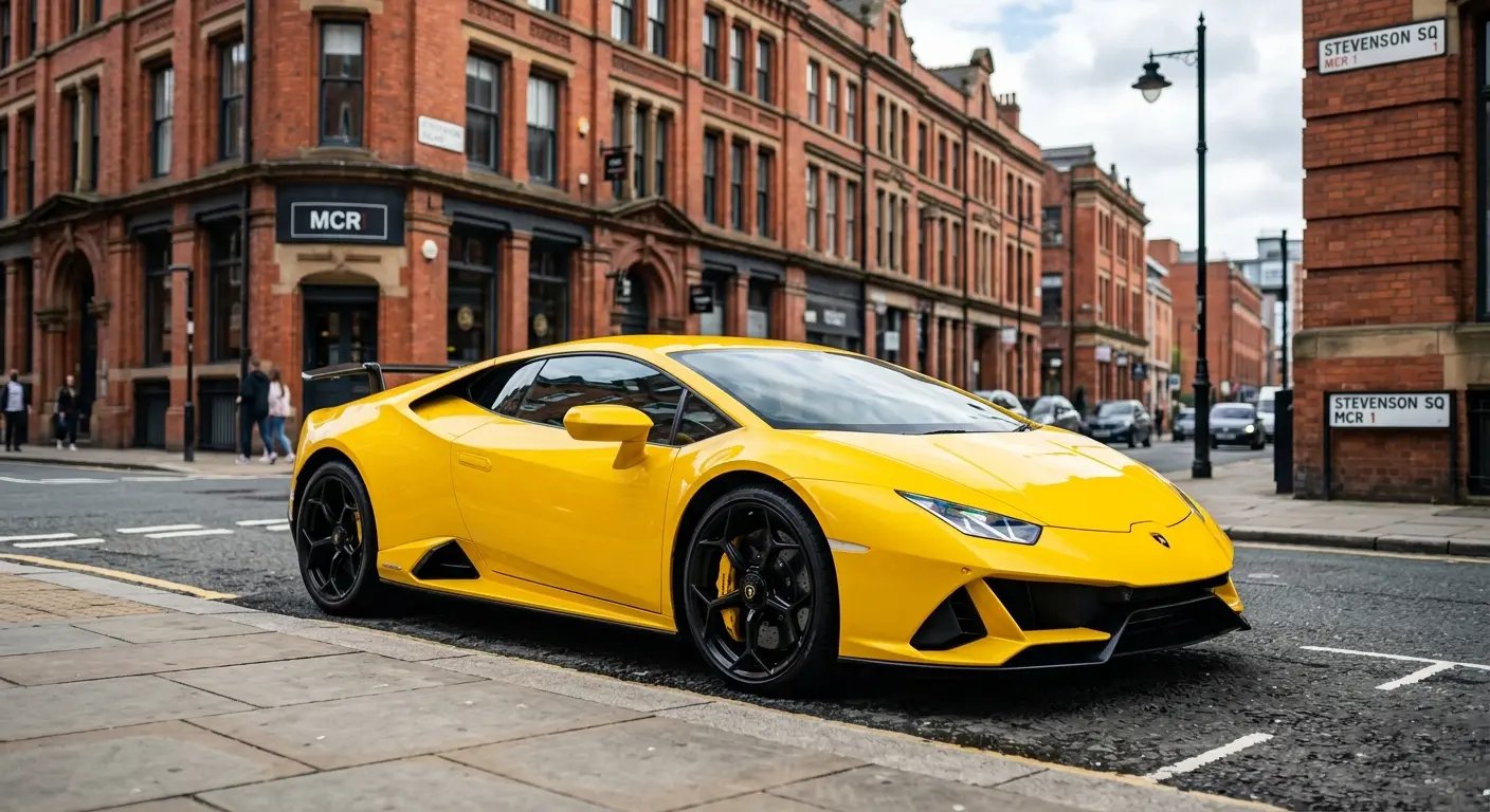 Sofia's yellow Lamborghini Huracán
